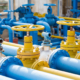 Valves At Gas Plant, Pressure Safety Valve Selective Focus